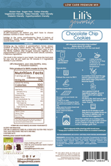 Gourmix Chocolate Chip Cookie Mix, Keto, No Sugar, Gluten Free, Low Carb,  9.5 oz - 270 g