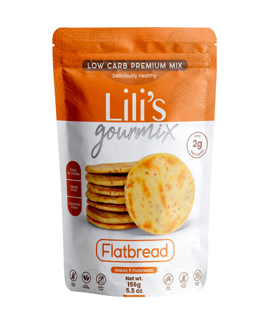 Lili’s Gourmix Flat Bread Sugar & Gluten Free; Keto Low Carb Baking Mix; 5.5 oz - 156 g