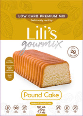 Lili’s Gourmix Pound Cake  Sugar & Gluten Free; Keto  Low Carb Premium Mix  7.4 oz - 210 g