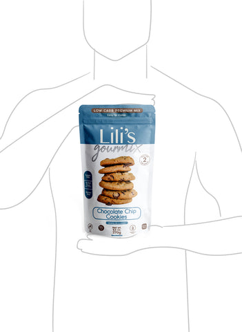 Gourmix Chocolate Chip Cookie Mix, Keto, No Sugar, Gluten Free, Low Carb,  9.5 oz - 270 g