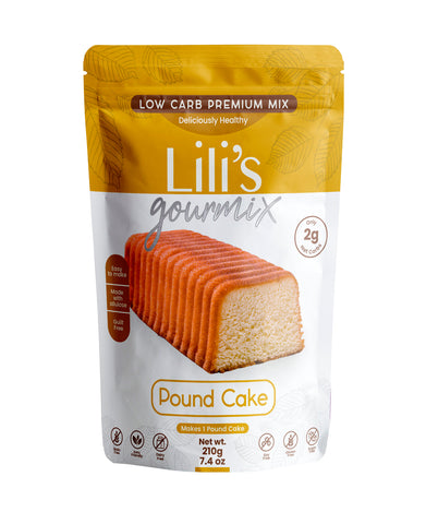 Lili’s Gourmix Pound Cake  Sugar & Gluten Free; Keto  Low Carb Premium Mix  7.4 oz - 210 g