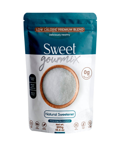 Sweet Gourmix Natural Sweetener; Low Calorie; Premium Blend; 1:1 sugar substitute; 0g net carbs; 10.6 oz - 300 g
