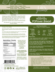 Rosemary Popover Bread Gluten Free Baking Mix
