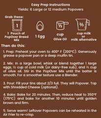 Gluten Free Popover Bread mix