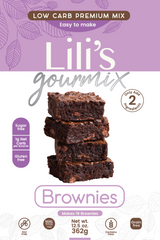Lili’s Gourmix Brownies, keto, Low Carb, Premium Mix, Easy to Make,    12.5oz - 362g