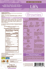 Lili’s Gourmix Brownies, keto, Low Carb, Premium Mix, Easy to Make,    12.5oz - 362g