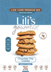 Lili’s Gourmix Chocolate Chip Cookie Mix, Sugar & Gluten Free, Keto, Low Carb, 6.6 oz - 186 g