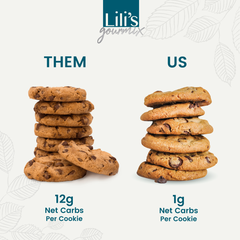 Lili’s Gourmix Chocolate Chip Cookie Mix, Sugar & Gluten Free, Keto, Low Carb, 6.6 oz - 186 g