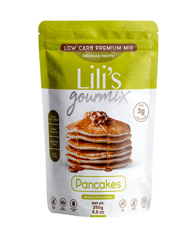 Lili’s Gourmix Pancake  Sugar & Gluten Free; Low Carb Keto friendly Premium MIx 8.8 oz - 250 g