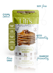 Lili’s Gourmix Pancakes Premium Mix,  No Sugar Low Carb Keto Friendly 11.3 oz - 320 g
